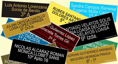 Grabamos todo tipo de placas en TOT EN CLAUS en c/ Aragó 101-103 en Barcelona